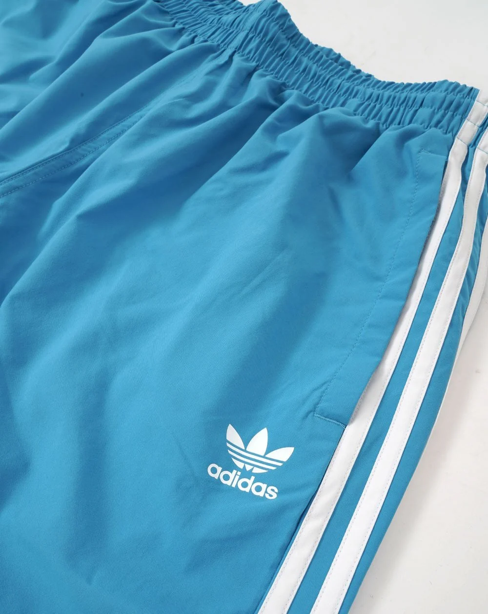 Adidas Originals 3 Stripes Trace Swim Shorts Blue - Image 2