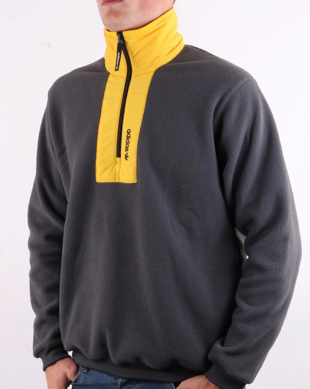 Adidas Originals Adventure Fleece Dark Grey/Yellow - Image 2
