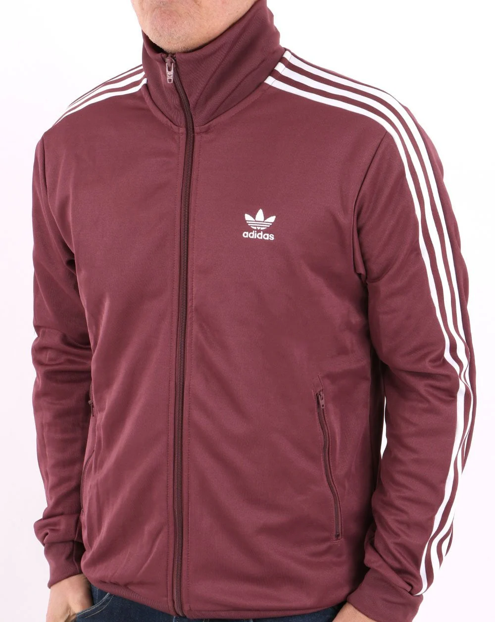Adidas Originals Beckenbauer Track Top Quiet Crimson - Image 2