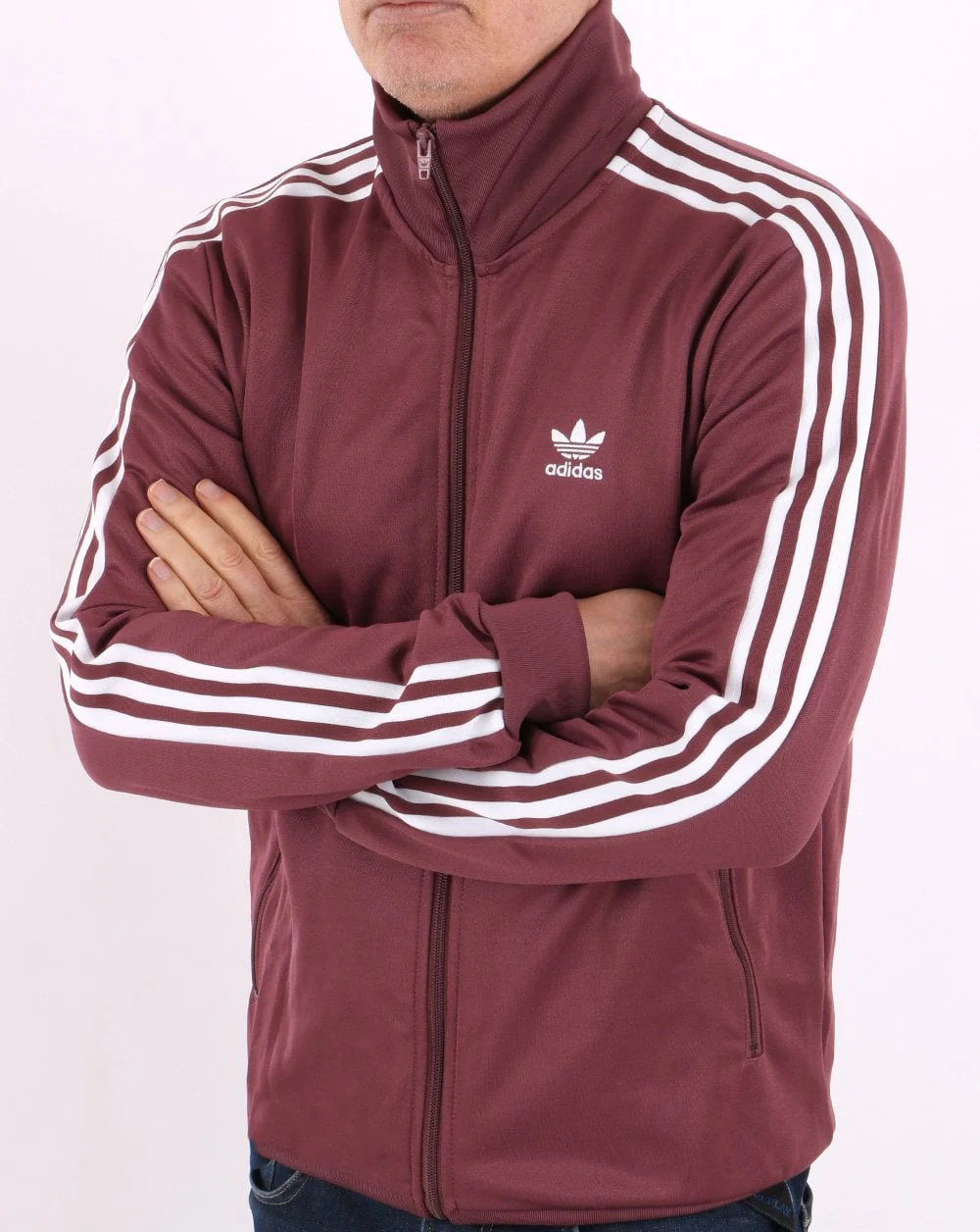 Adidas Originals Beckenbauer Track Top Quiet Crimson - Image 5