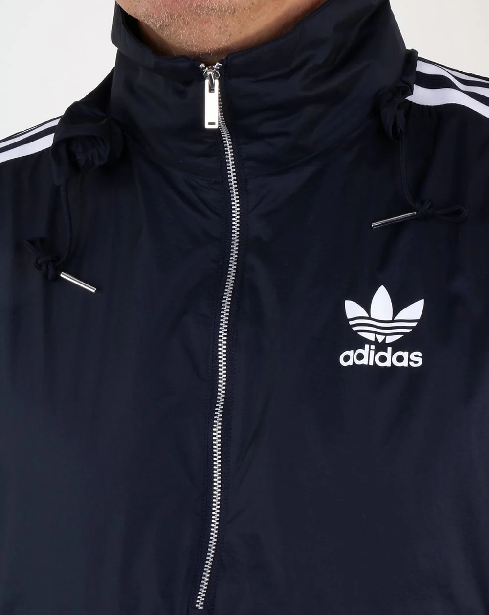 Adidas Originals Half Zip Pouch Pocket Jacket Navy - Image 2