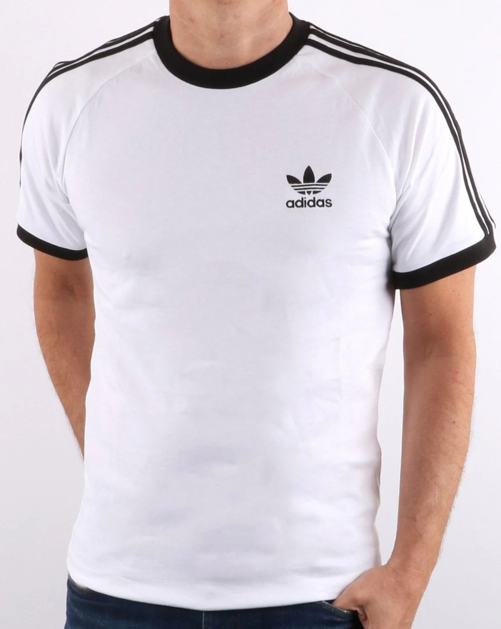 Adidas Originals Retro 3 Stripes T-shirt White - Image 2