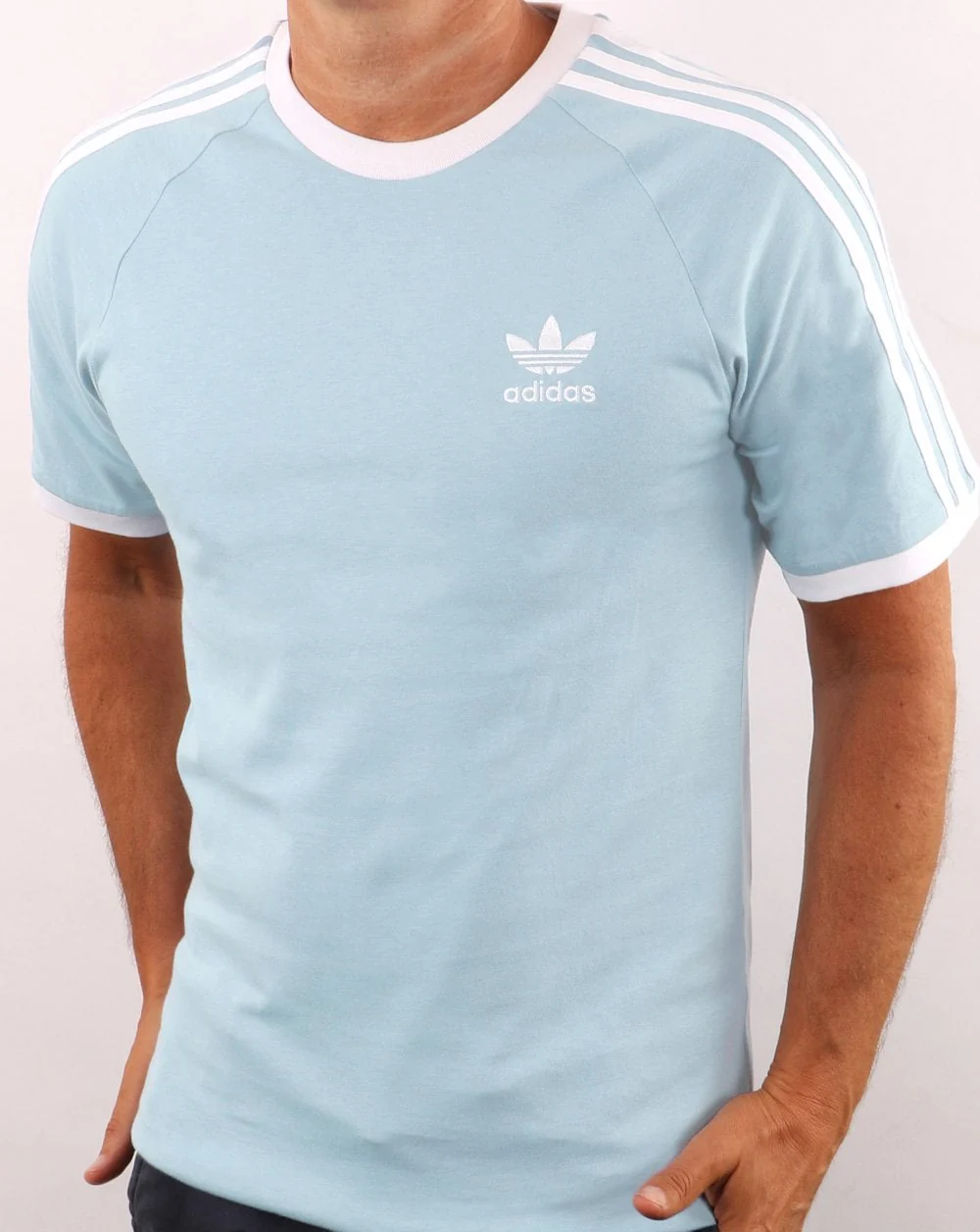 Adidas Originals Trace T Shirt Ice Blue - Image 3