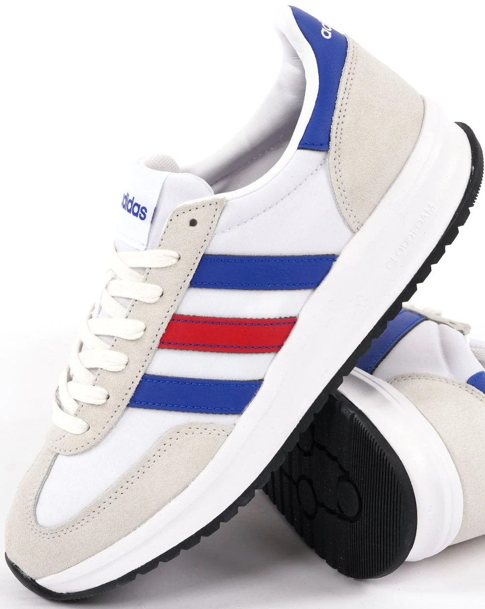 Adidas Run 70 Trainers White Royal Red