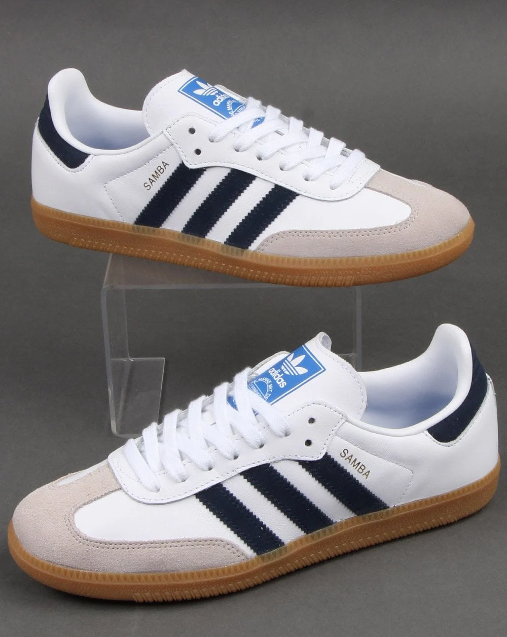 Adidas Samba Og Trainers White/Navy