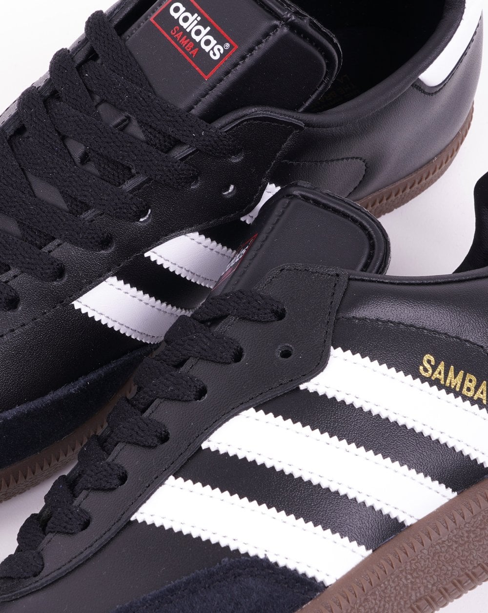 Adidas Samba Trainers Black/White/Gum - Image 2
