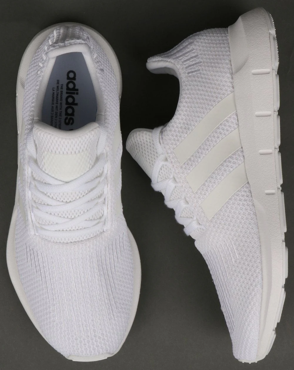 Adidas Swift Run Trainers Triple White - Image 2