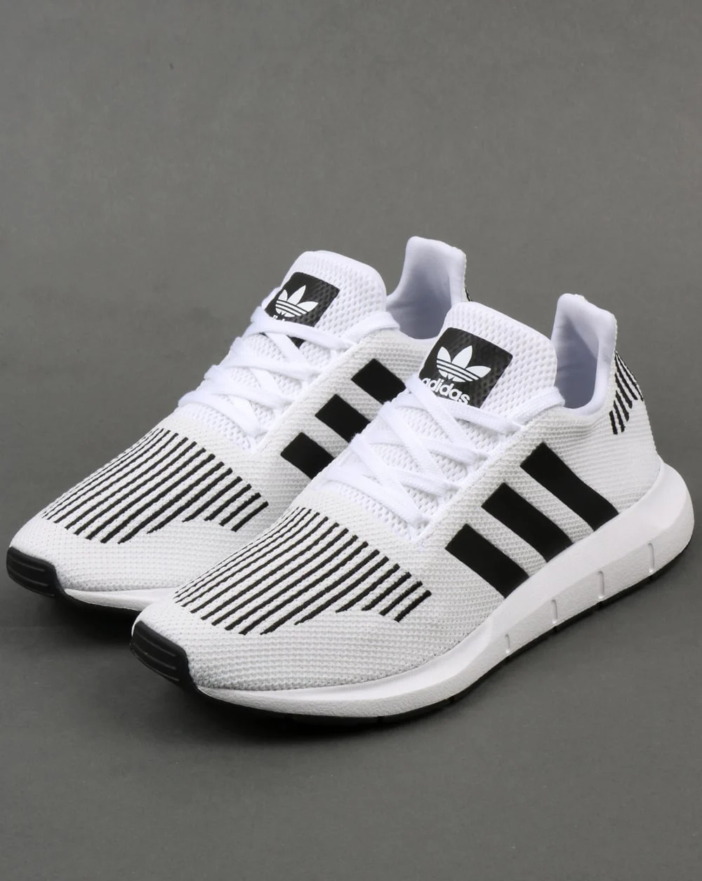 Adidas Swift Run Trainers White/Black/Grey - Image 4