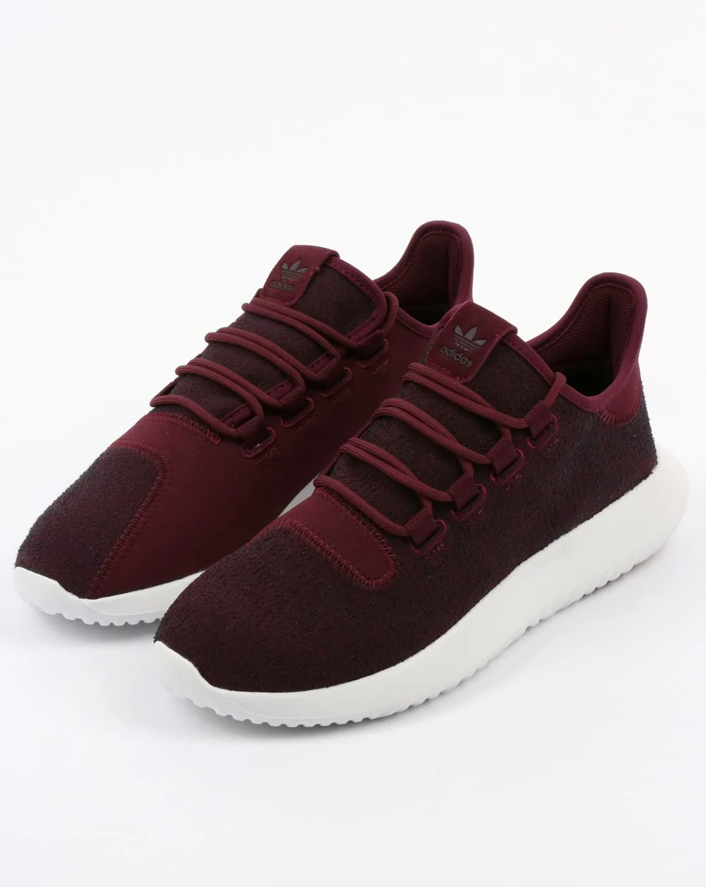 Adidas Tubular Shadow Trainers Maroon/Vapour Grey