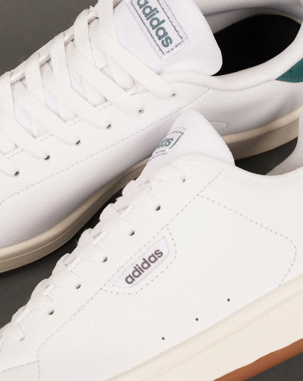 Adidas UB Court Trainers White/Teal - Image 3