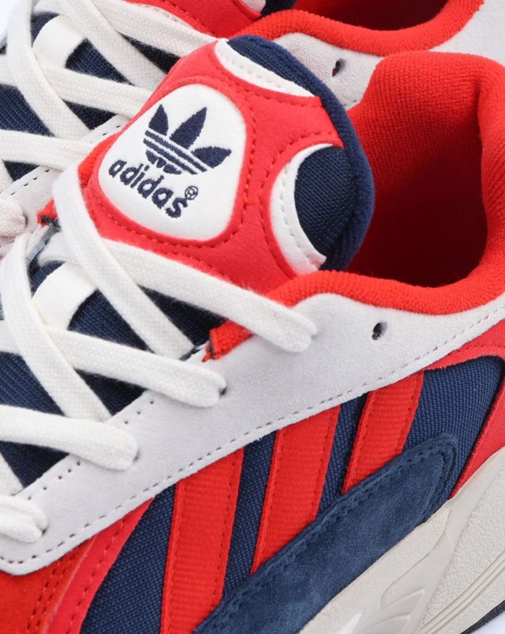 Adidas Yung-1 Trainers White/Scarlet/Navy - Image 4