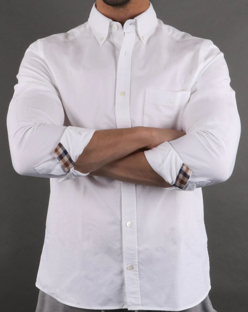 Aquascutum Bevan Oxford Shirt White - Image 3