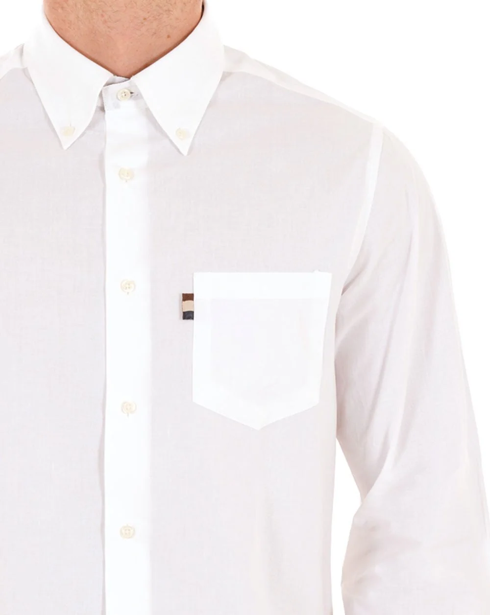 Aquascutum Button Down Oxford Shirt Optic White - Image 2