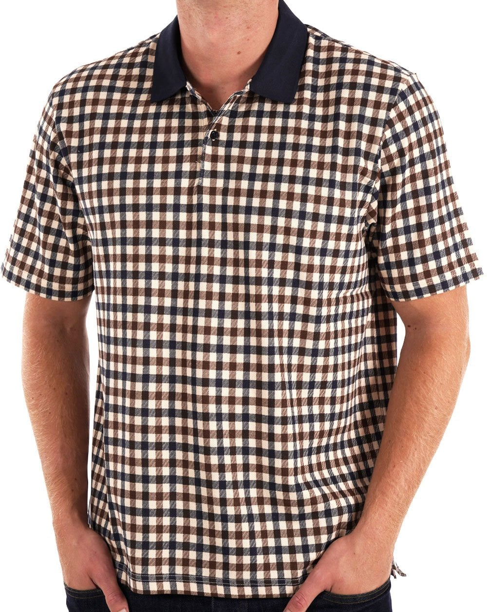 Aquascutum Club Check Polo Check - Image 2