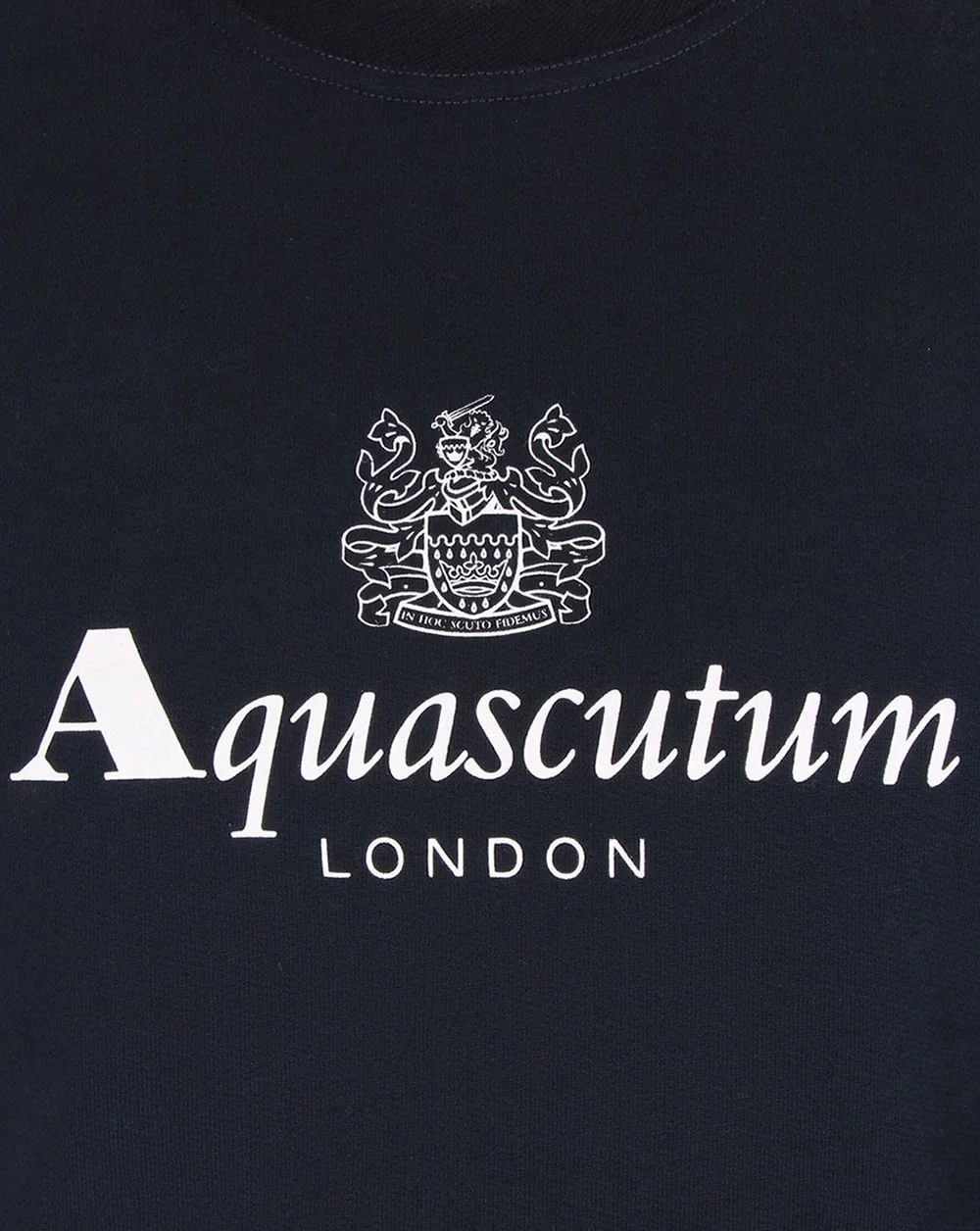 Aquascutum Henry Crew Neck Sweatshirt Navy - Image 2