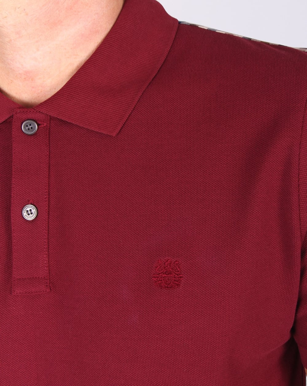 Aquascutum Hill Polo Shirt Oxblood - Image 2