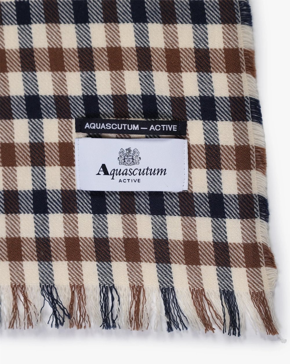 Aquascutum Lightweight Club Check Scarf - Image 3