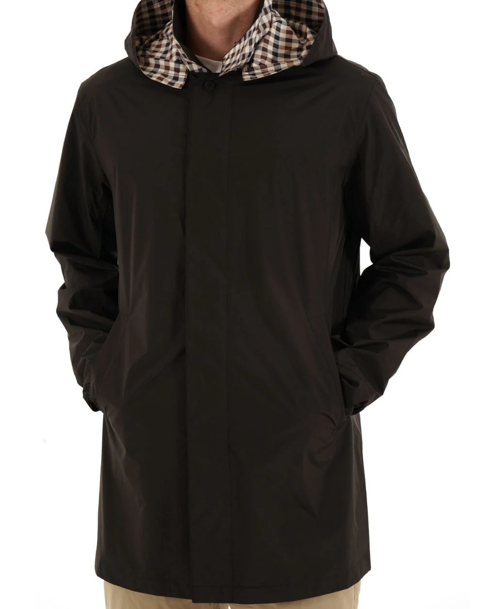 Aquascutum Packable Trench Coat Black - Image 3