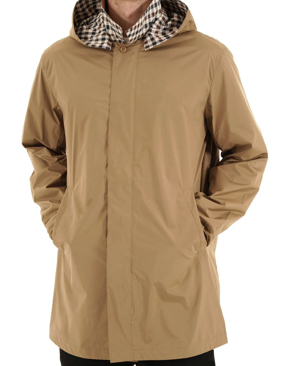 Aquascutum Packable Trench Coat Khaki - Image 3