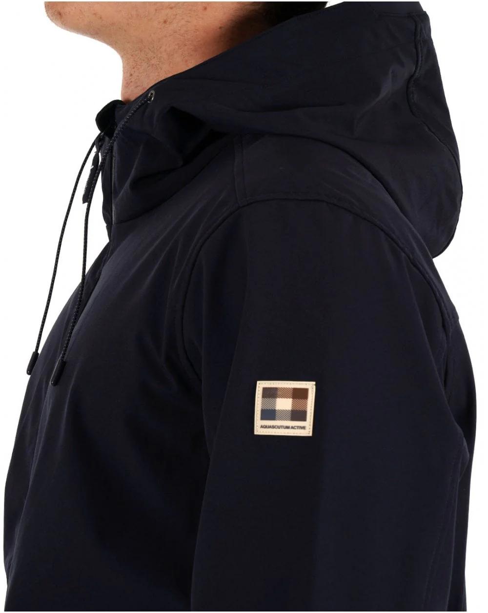 Aquascutum Shell Hybrid Hooded Jacket Navy - Image 2