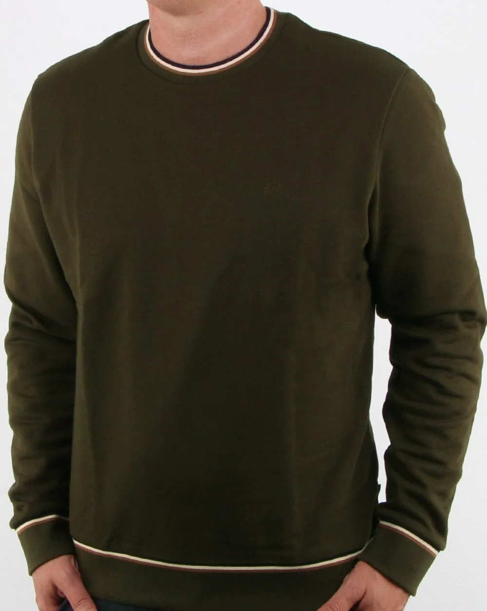 Aquascutum Wallace Long Sleeve Sweatshirt Military Green - Image 2