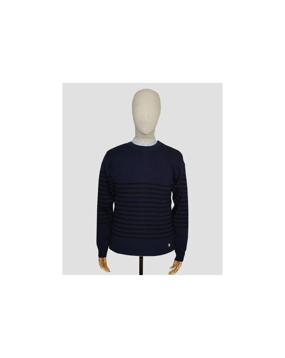 Armor-lux Marin Heritage Crew Neck Jumper Navy/black