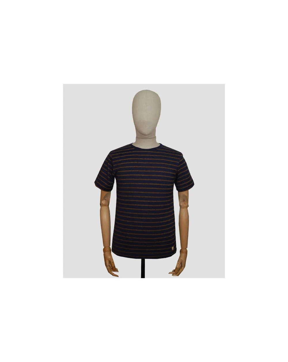 Armor-lux Stripe T-shirt Navy/tan