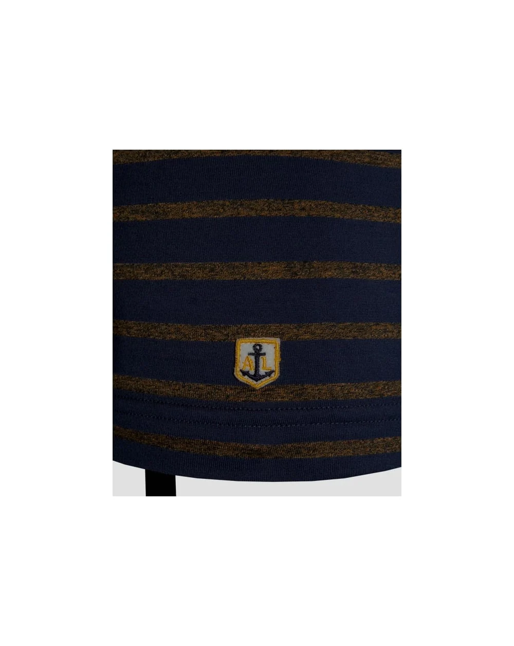 Armor-lux Stripe T-shirt Navy/tan - Image 2