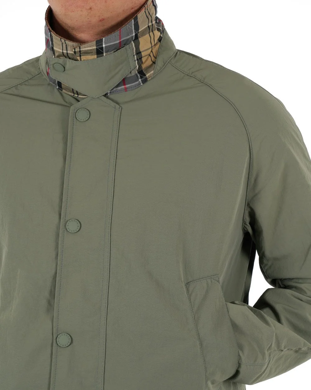 Barbour Ashby Showerproof Jacket Dusty Green - Image 4
