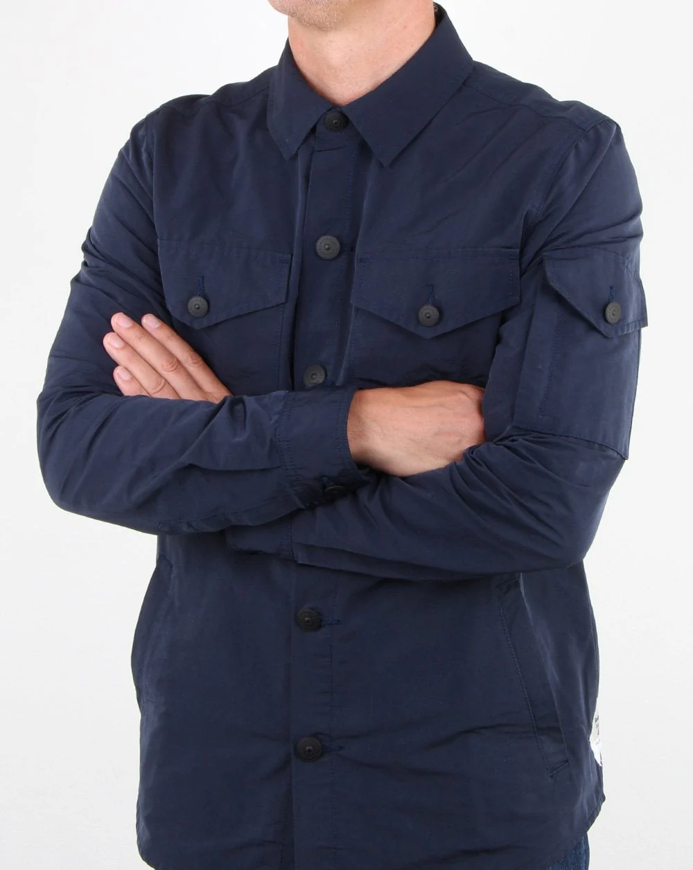 Barbour Beacon Askern Overshirt Navy - Image 3
