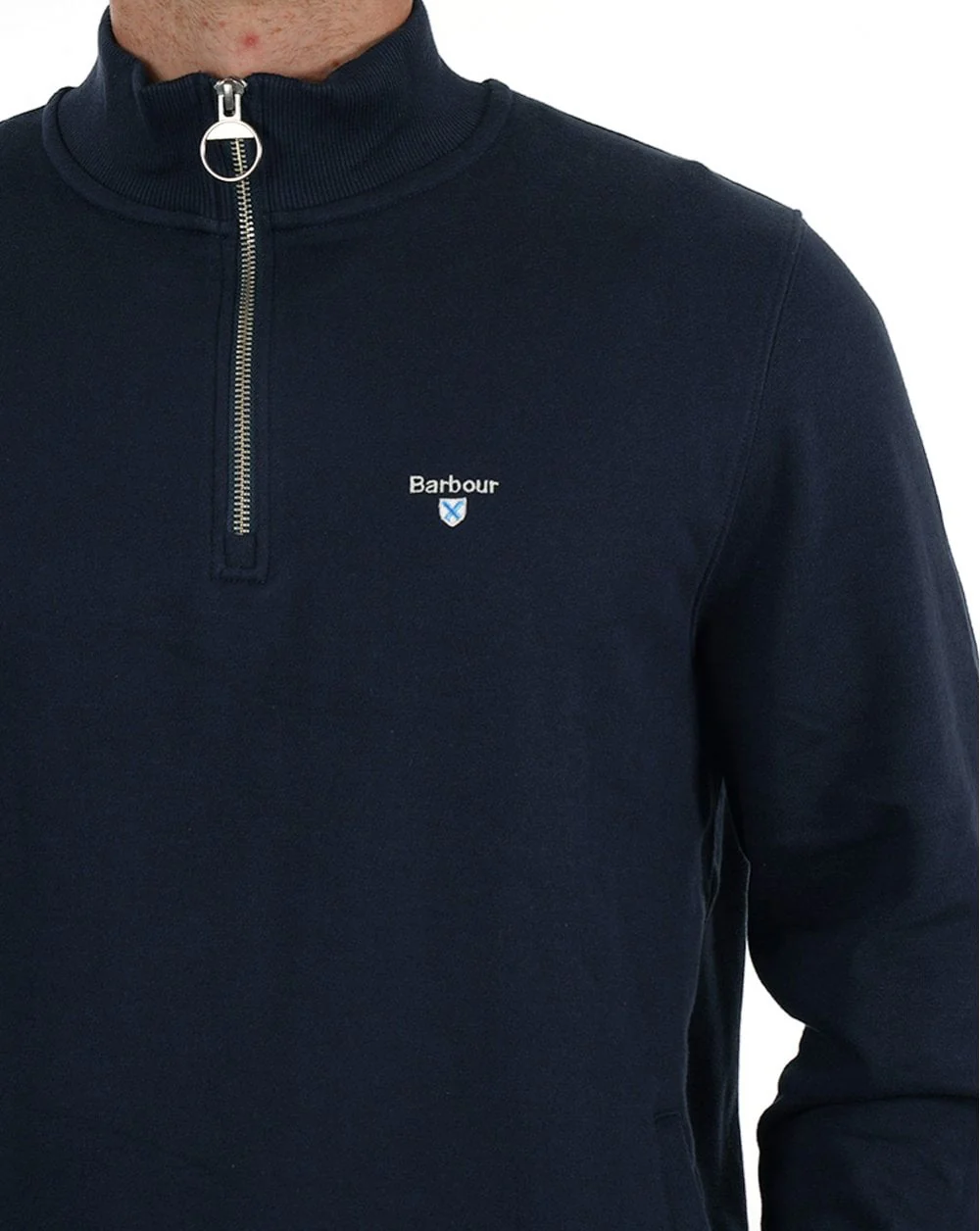 Barbour Beckhill Half Zip Sweat Navy - Image 2