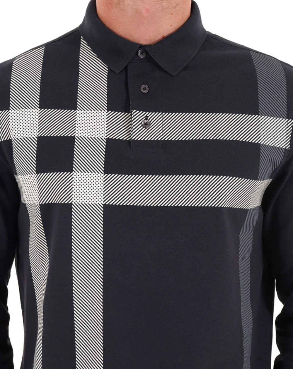Barbour Blaine Long Sleeve Polo Navy - Image 2