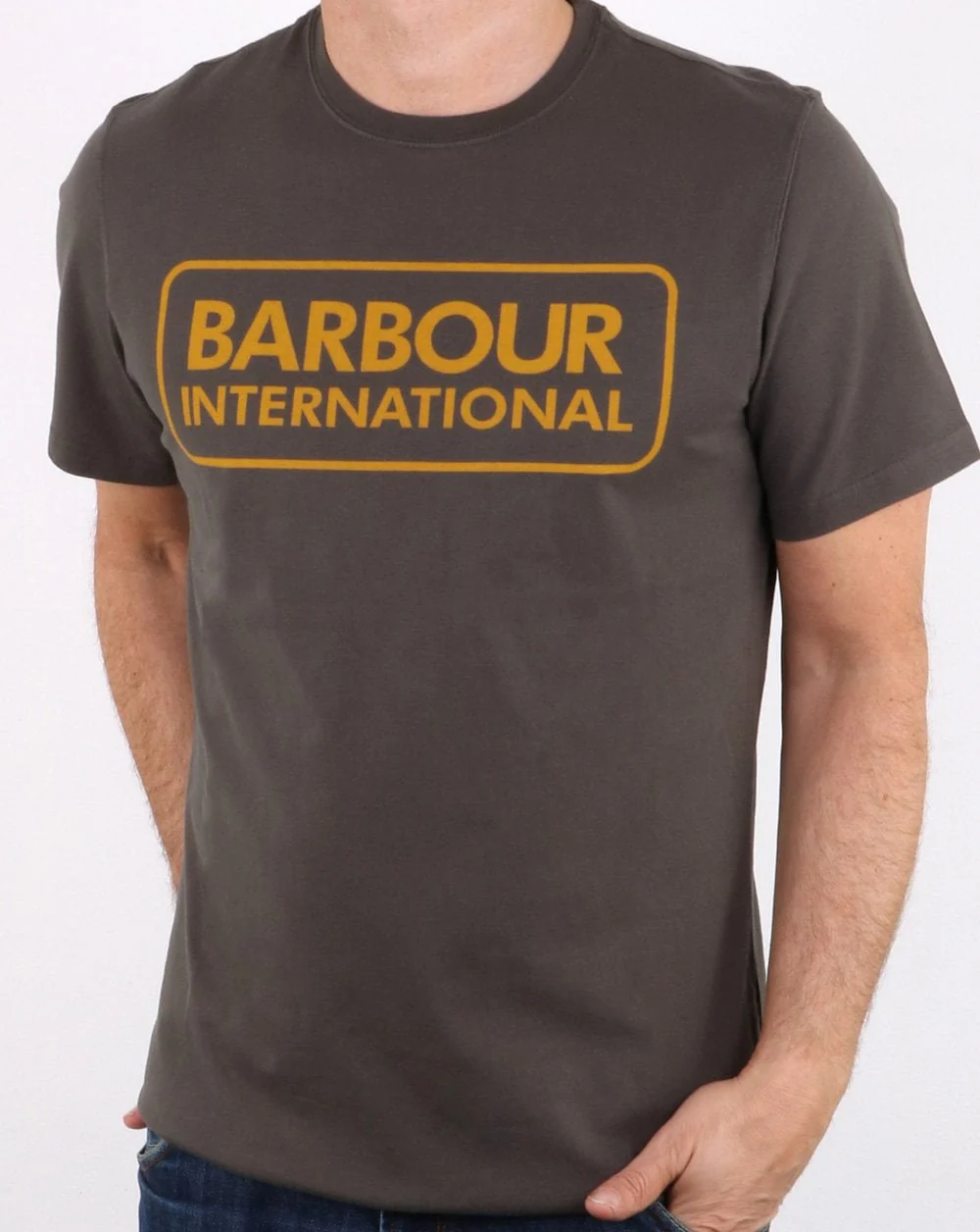 Barbour Block Logo T-shirt Olive