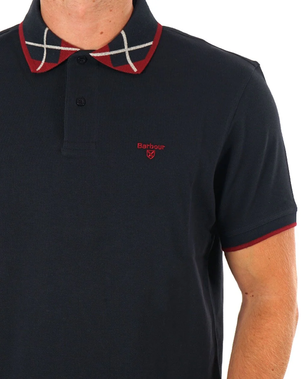 Barbour Brodie Polo Shirt Navy - Image 2