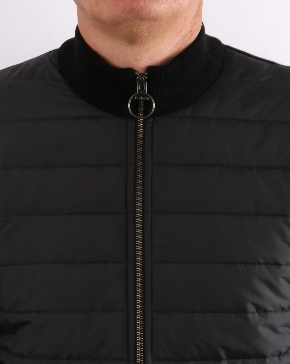 Barbour Cam Baffle Zip Thru Black - Image 3