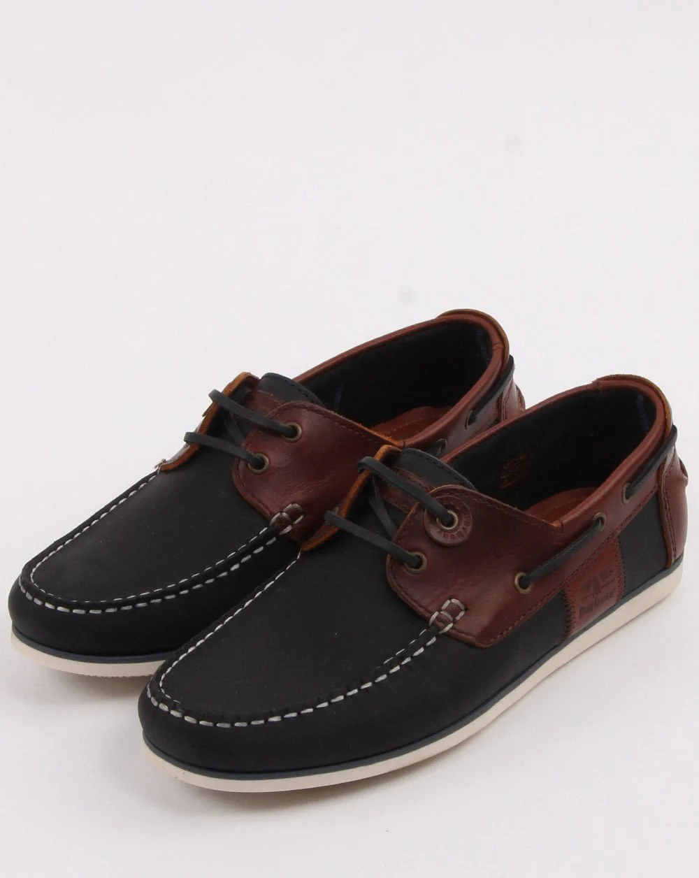 Barbour Capstan Boat Shoe Navy/Brown - Image 3