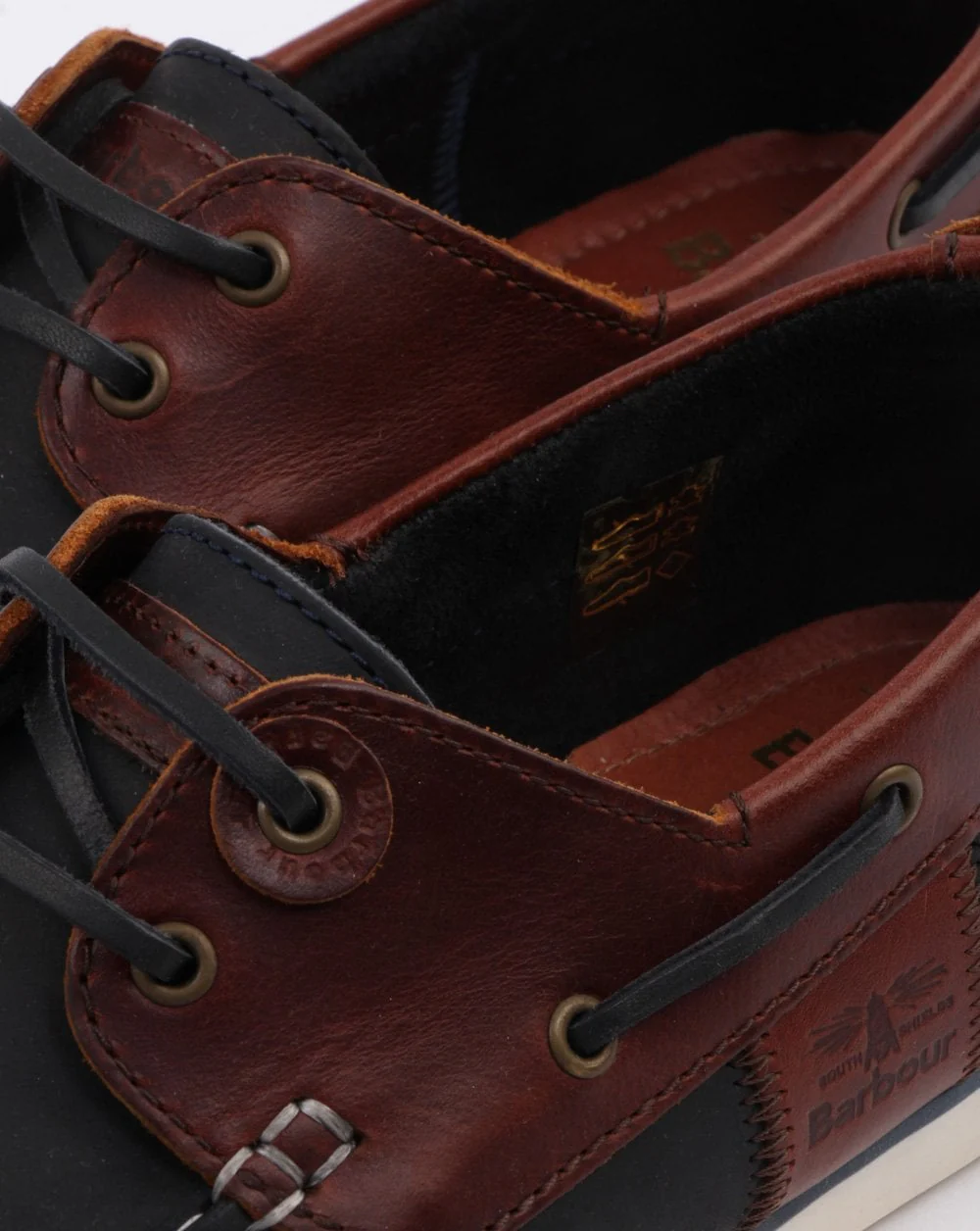 Barbour Capstan Boat Shoe Navy/Brown - Image 4