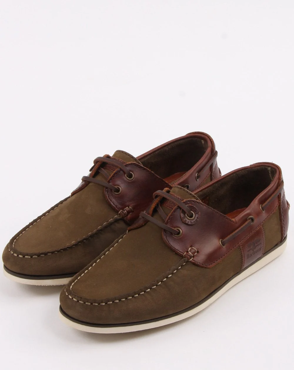 Barbour Capstan Boat Shoe Olive/Mahogany - Image 3