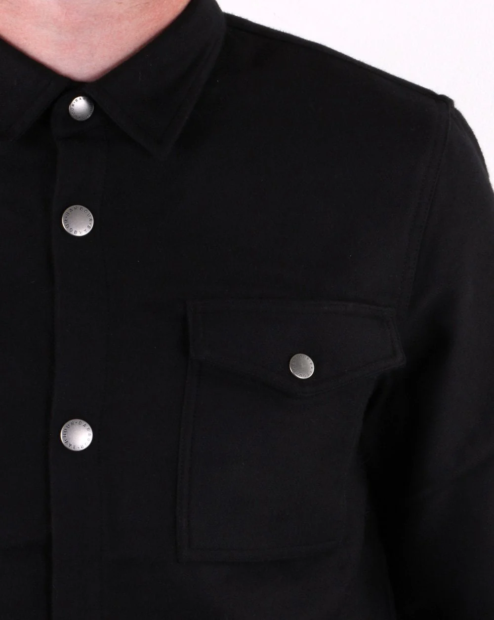 Barbour Carrbridge Overshirt Black - Image 4