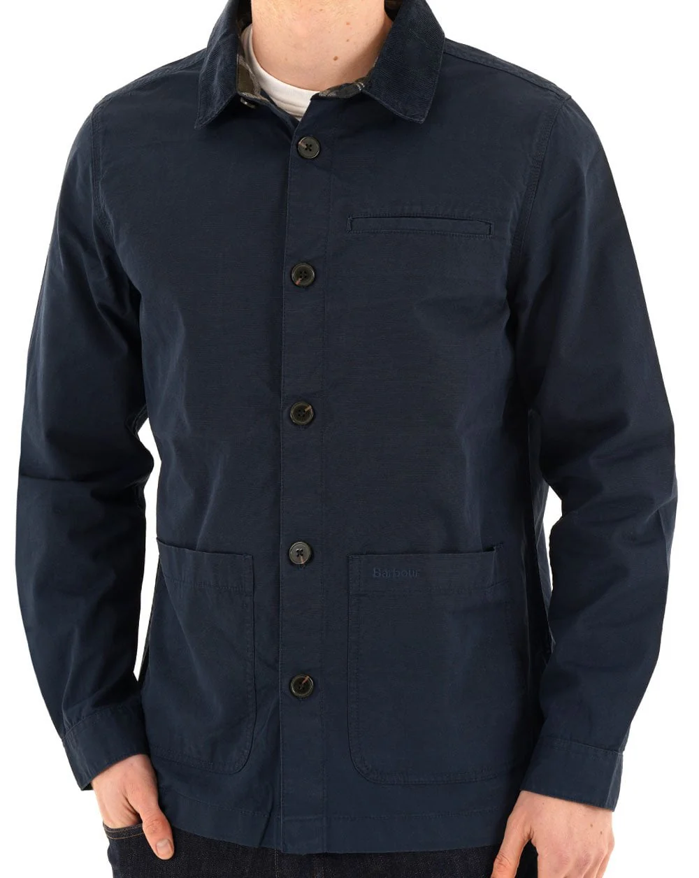 Barbour Cole Overshirt Navy - Image 4