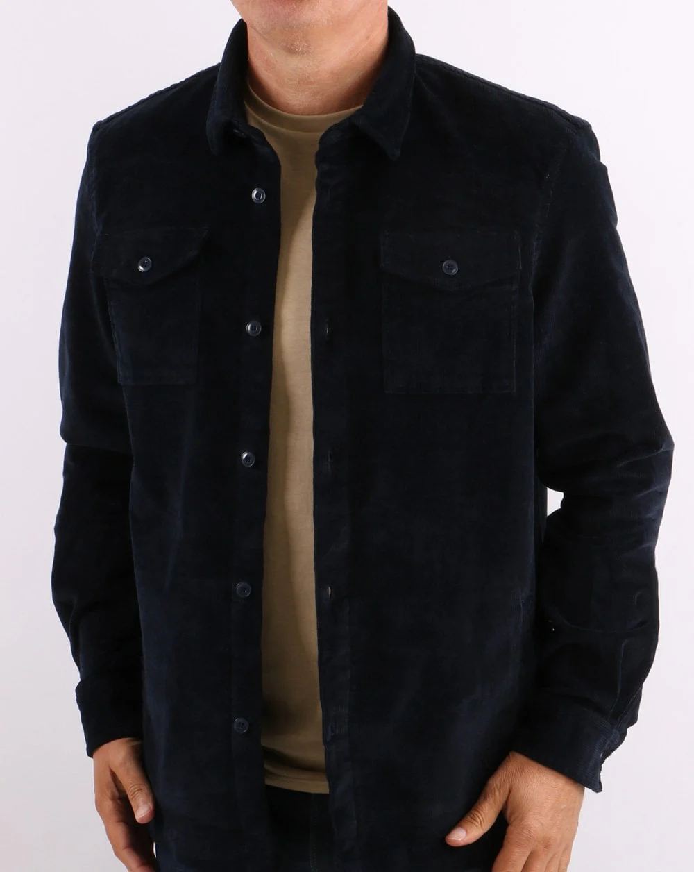 Barbour Cord Overshirt Navy - Image 2