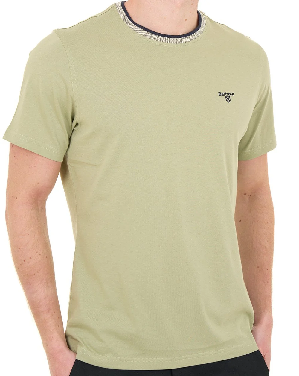 Barbour Cornsay Tailored T Shirt Sea Green - Image 3