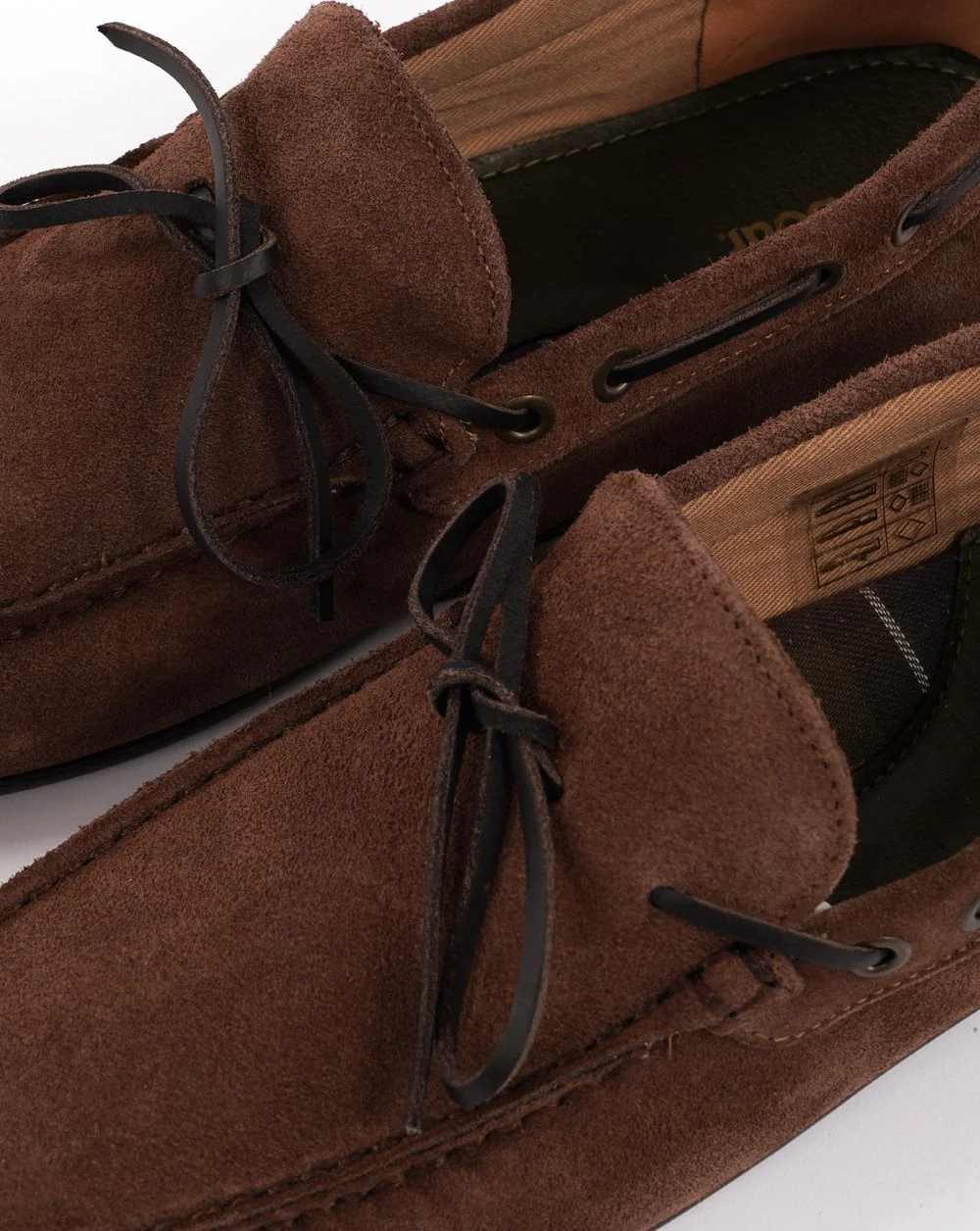 Barbour Courage Driving Shoe Choco Suede - Image 2