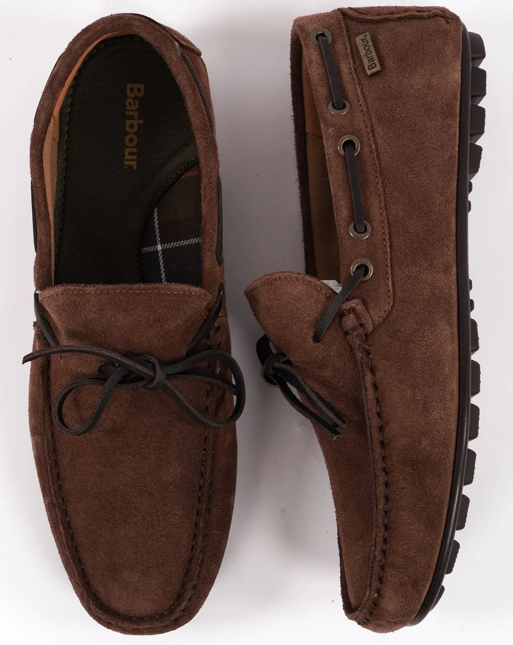 Barbour Courage Driving Shoe Choco Suede - Image 3