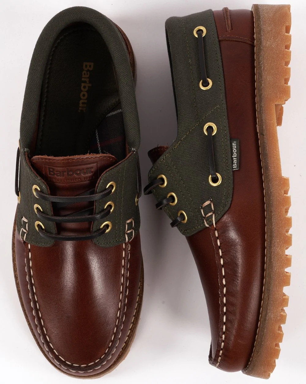 Barbour Deck Boat Shoe Mahogany - Image 3