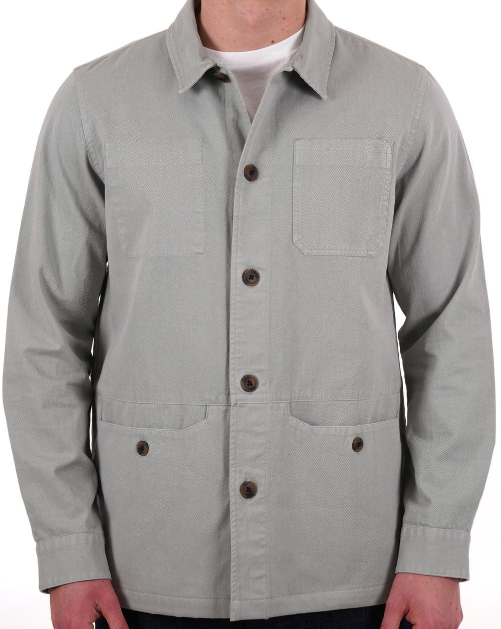 Barbour Dene Overshirt Blue Chalk - Image 3