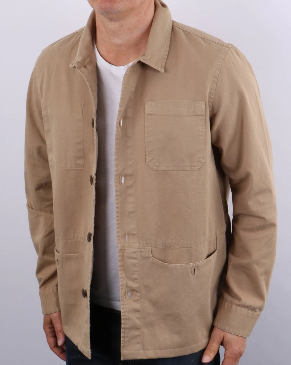 Barbour Dene Overshirt Stone - Image 3