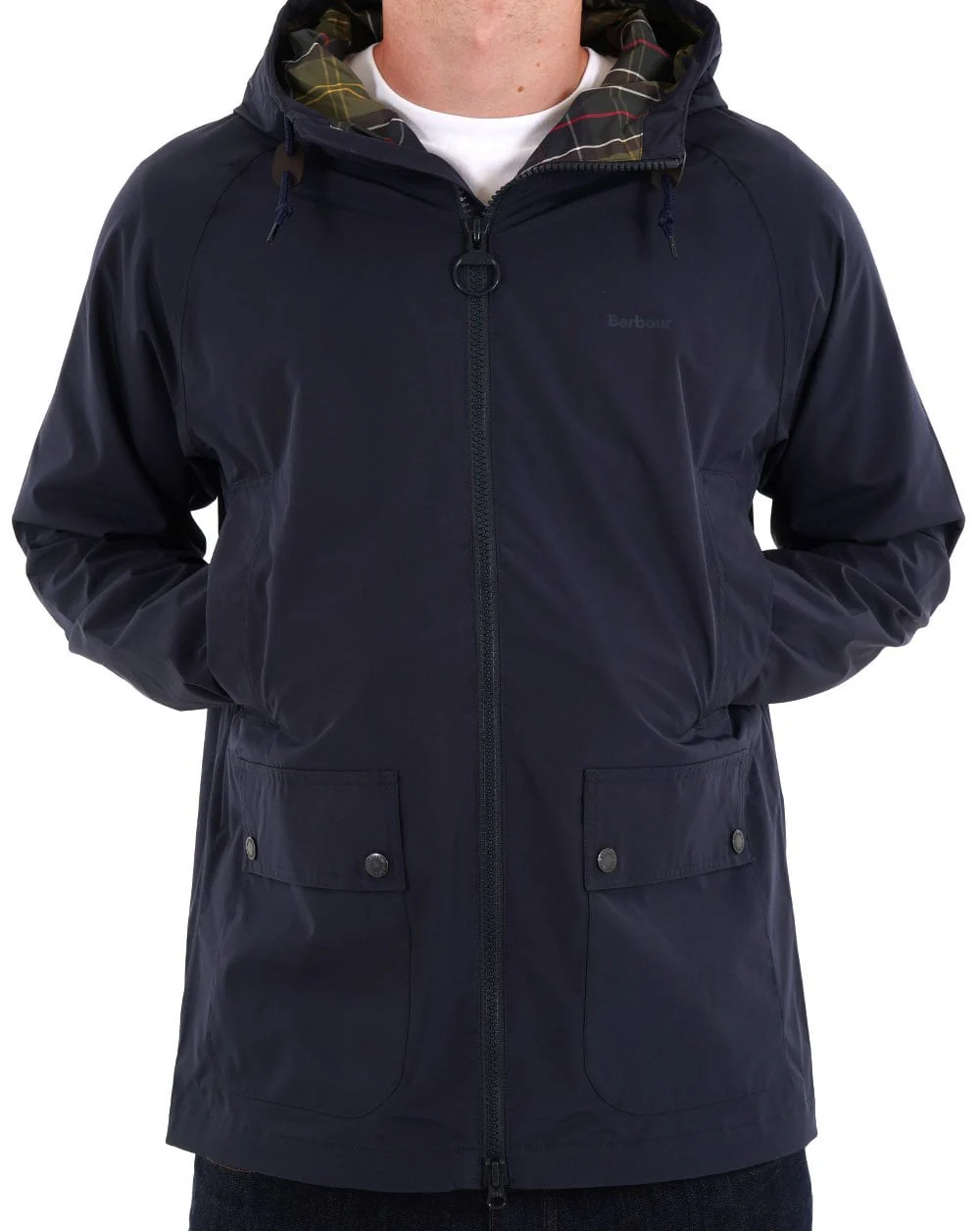 Barbour Domus Waterproof Jacket Navy - Image 3