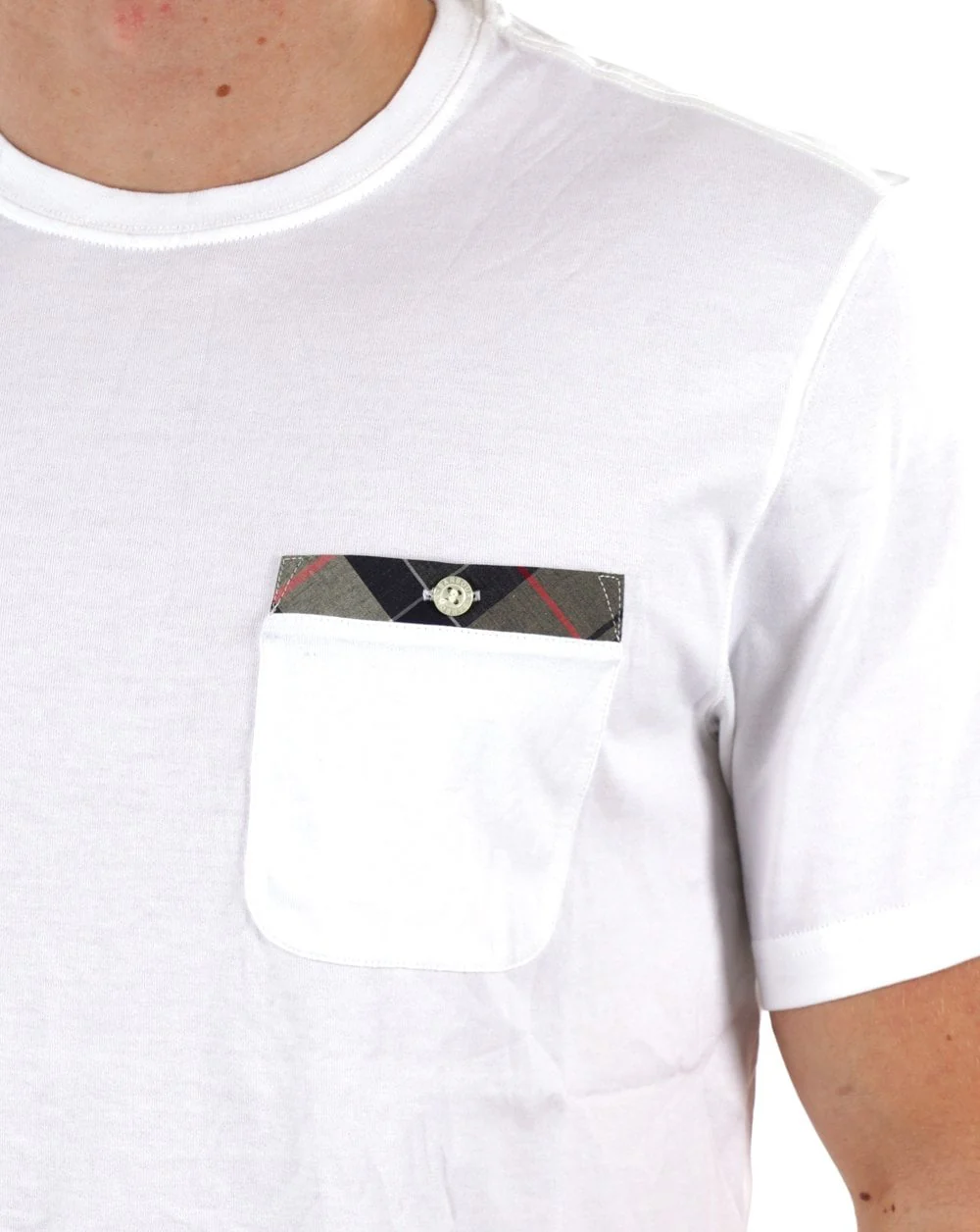 Barbour Durness Pocket Tee White - Image 2