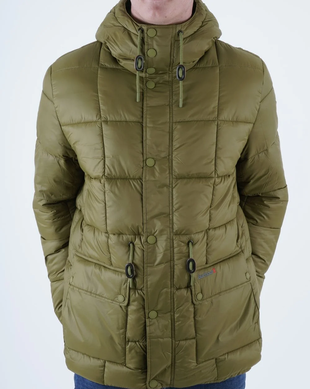 Barbour Fell Baffle Quilted Jacket North Green - Image 4